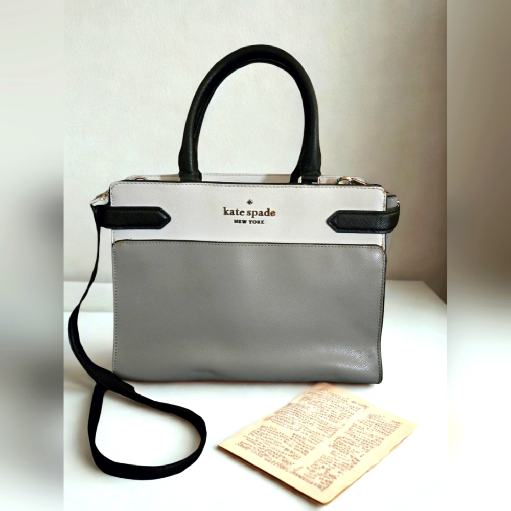 Kate Spade Gray and Black Women's Bag